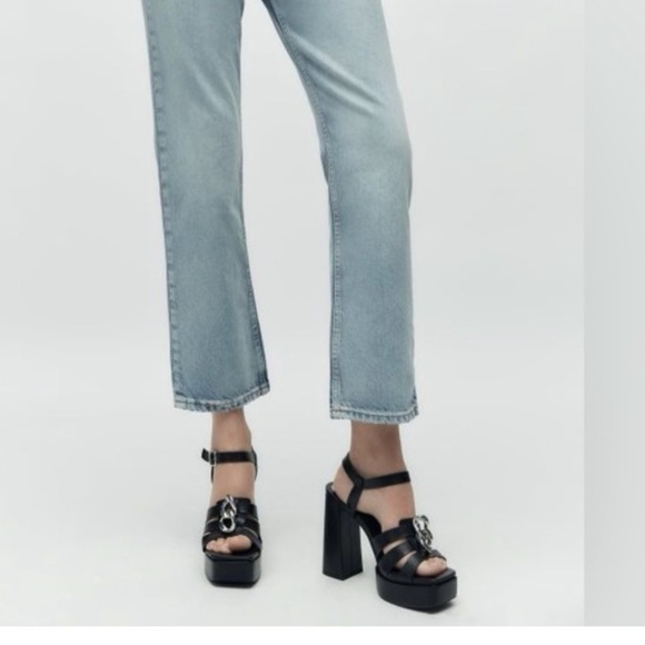 NWT ZARA High Heel Platform Sandals Size 42 US 11 - Picture 2 of 7